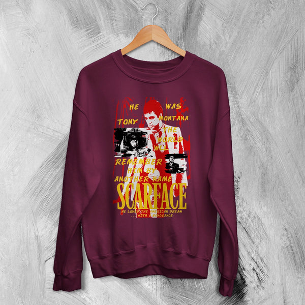 Scarface World Is Yours Sweatshirt Tony Montana Scarface Shirt Vintage Movie Crewneck