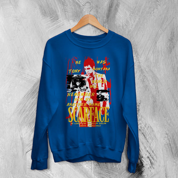 Scarface World Is Yours Sweatshirt Tony Montana Scarface Shirt Vintage Movie Crewneck