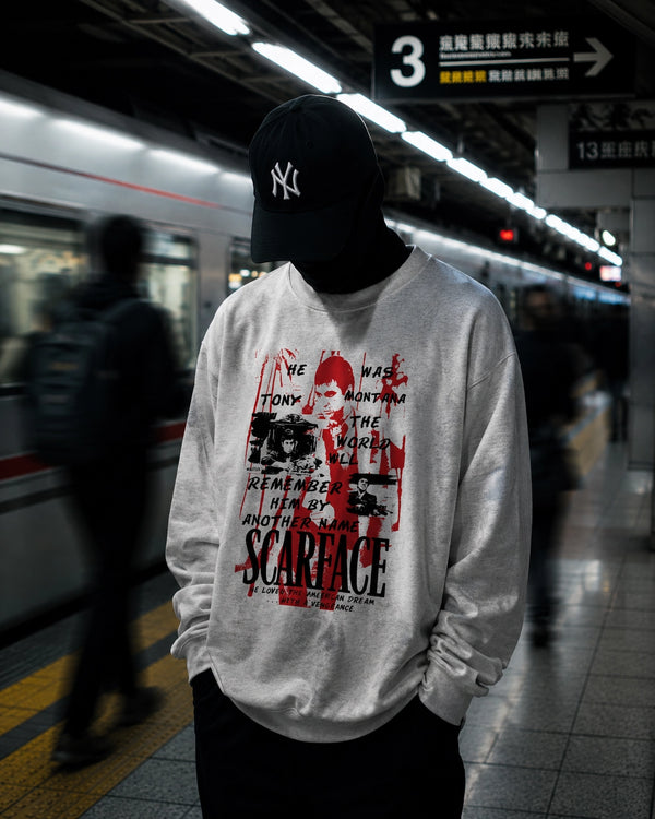 Scarface World Is Yours Sweatshirt Tony Montana Scarface Shirt Vintage Movie Crewneck