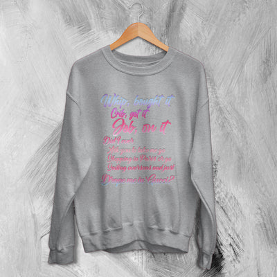 Summer Walker Sweatshirt R&B Lyrics Sweater Over It Shirt Playing Games