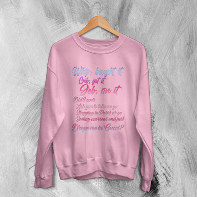 Summer Walker Sweatshirt R&B Lyrics Sweater Over It Shirt Playing Games