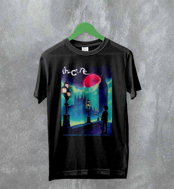 The Cure London Concert 2022 Poster Tee – Gothic Retro Tour T-Shirt