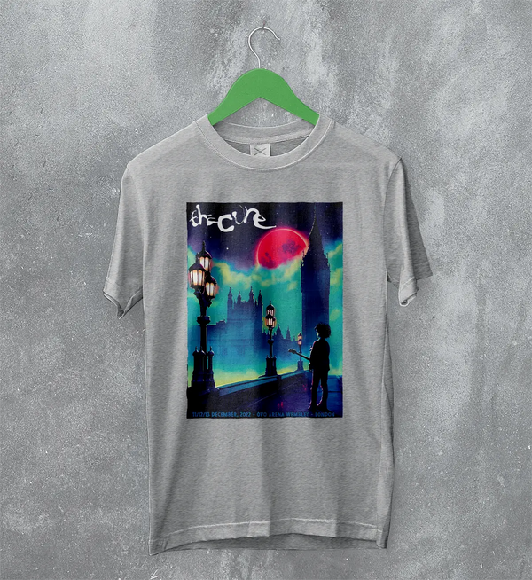 The Cure London Concert 2022 Poster Tee – Gothic Retro Tour T-Shirt