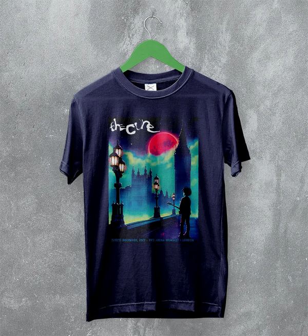 The Cure London Concert 2022 Poster Tee – Gothic Retro Tour T-Shirt
