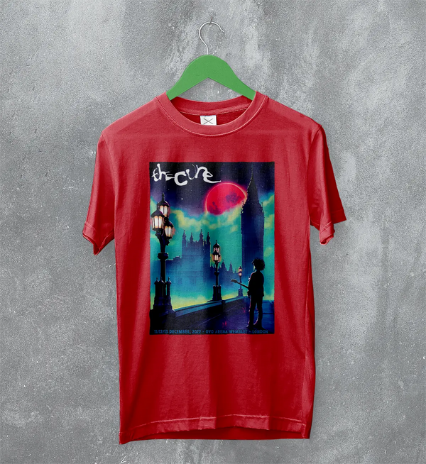 The Cure London Concert 2022 Poster Tee – Gothic Retro Tour T-Shirt