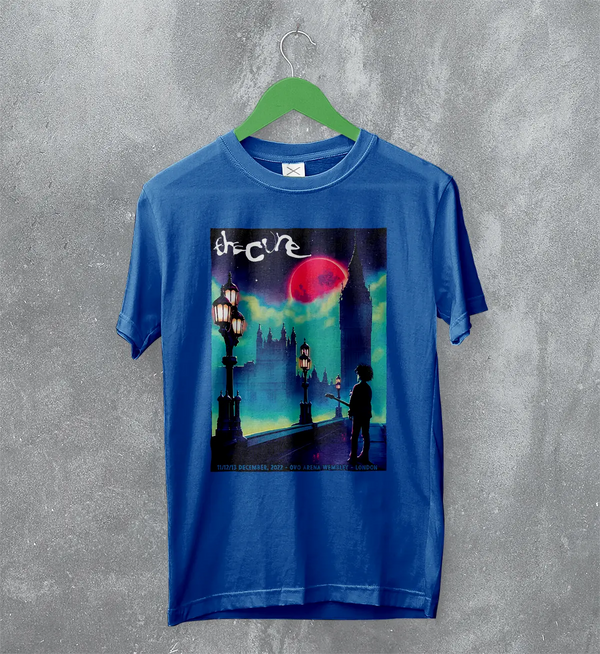 The Cure London Concert 2022 Poster Tee – Gothic Retro Tour T-Shirt