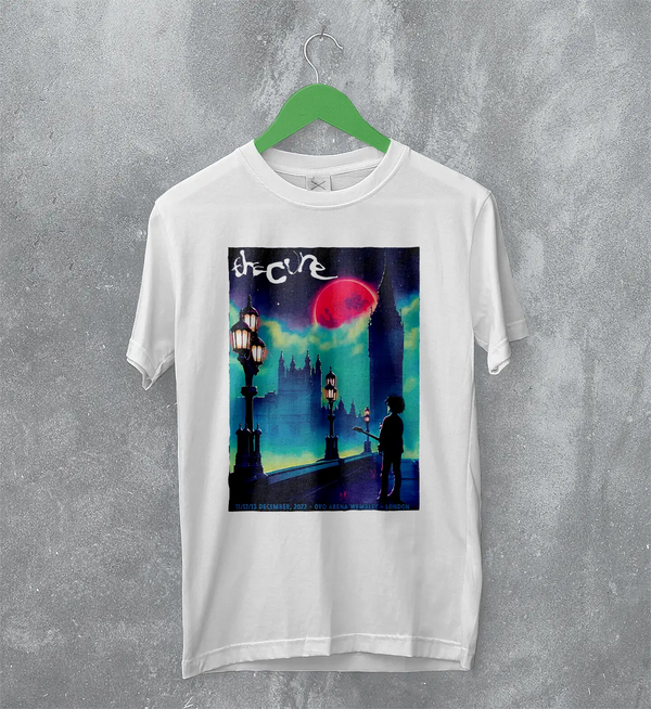 The Cure London Concert 2022 Poster Tee – Gothic Retro Tour T-Shirt