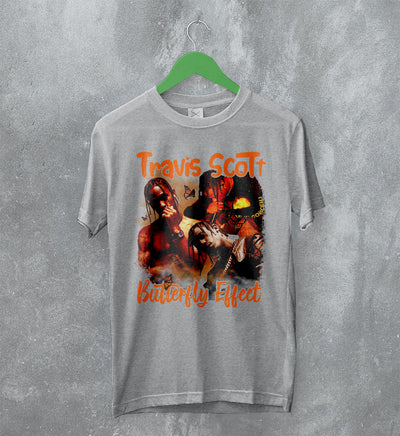 Travis Scott Bootleg T-Shirt Butterfly Effect Tee Travis Scott Shirt Rap