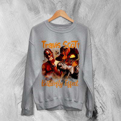 Travis Scott Bootleg Sweatshirt Butterfly Effect Sweater Rap Travis Scott Shirt