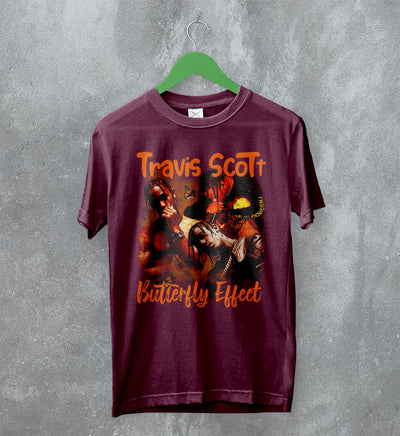 Travis Scott Bootleg T-Shirt Butterfly Effect Tee Travis Scott Shirt Rap