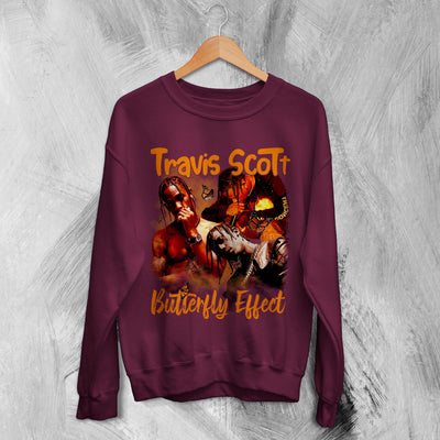 Travis Scott Bootleg Sweatshirt Butterfly Effect Sweater Rap Travis Scott Shirt