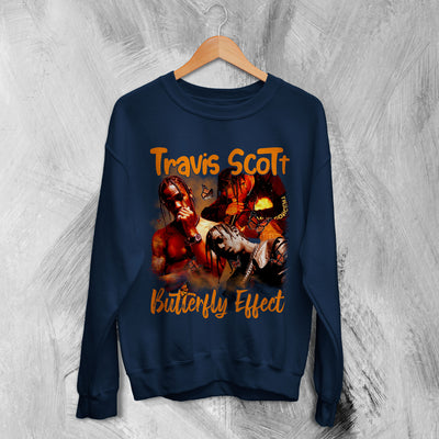 Travis Scott Bootleg Sweatshirt Butterfly Effect Sweater Rap Travis Scott Shirt