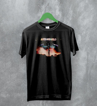 Travis Scott T-Shirt AstroWorld Tee Cactus Jack Shirt Rap Merch
