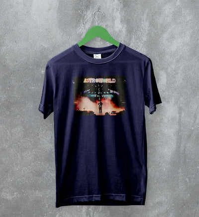 Travis Scott T-Shirt AstroWorld Tee Cactus Jack Shirt Rap Merch