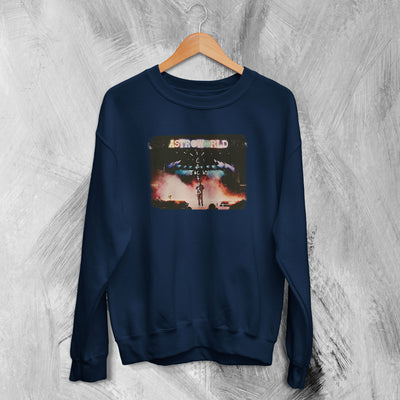 Travis Scott Sweatshirt AstroWorld Sweater Cactus Jack Shirt Rap Merch