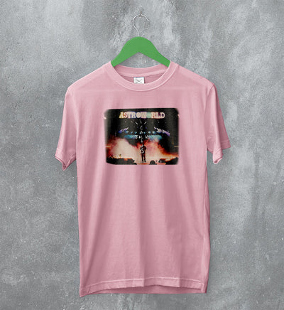 Travis Scott T-Shirt AstroWorld Tee Cactus Jack Shirt Rap Merch