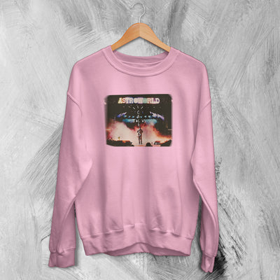 Travis Scott Sweatshirt AstroWorld Sweater Cactus Jack Shirt Rap Merch