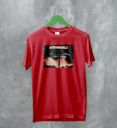 Travis Scott T-Shirt AstroWorld Tee Cactus Jack Shirt Rap Merch