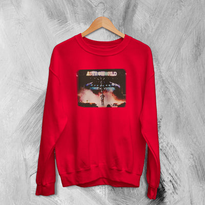 Travis Scott Sweatshirt AstroWorld Sweater Cactus Jack Shirt Rap Merch