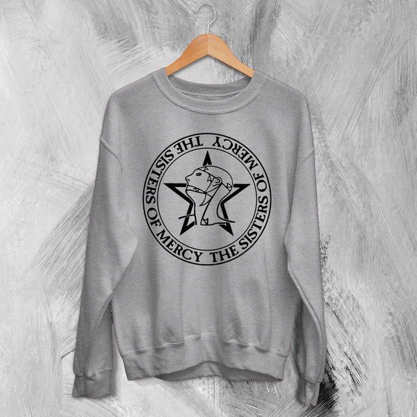 The Sisters of Mercy Logo Sweatshirt Gothic Rock Sisters of Mercy Shirt Punk Crewneck