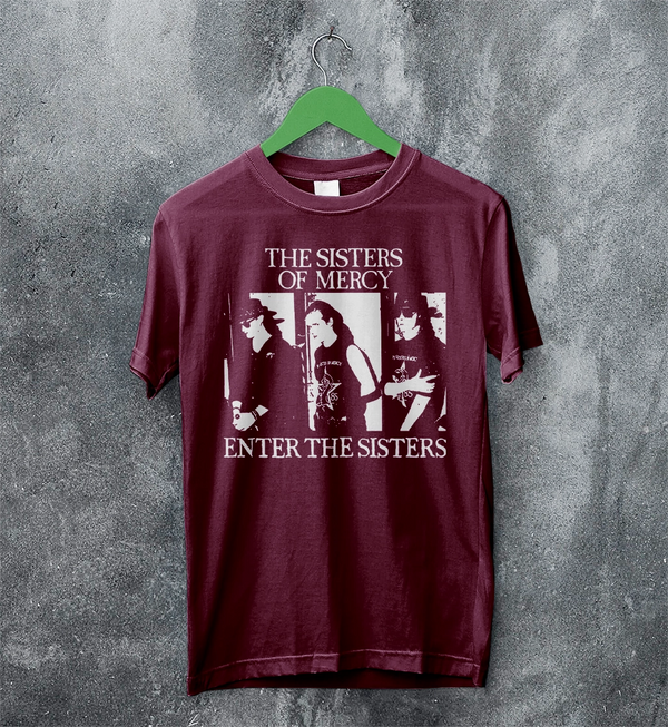 The Sisters of Mercy T-Shirt Gothic Enter The Sisters Shirt Punk Rock Tee