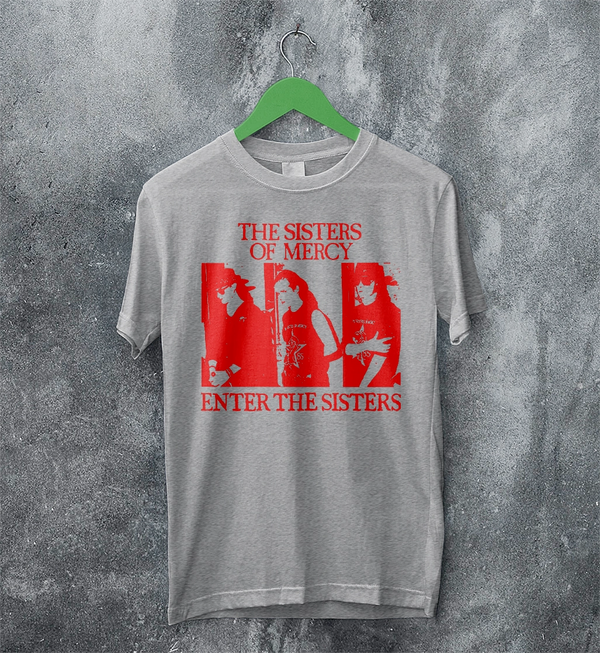 The Sisters of Mercy T-Shirt Gothic Enter The Sisters Shirt Punk Rock Tee