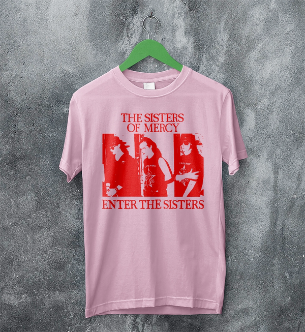 The Sisters of Mercy T-Shirt Gothic Enter The Sisters Shirt Punk Rock Tee