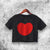 Rachel Green Heart Shape Crop Top Friends Shirt Aesthetic Y2K Shirt