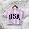 Rachel Green USA Crop Top Friends Shirt Aesthetic Y2K Shirt
