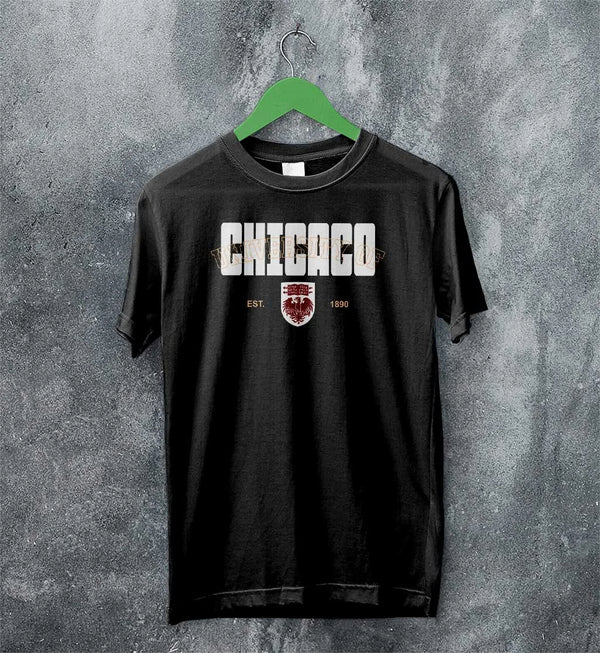 The University of Chicago T-shirt Retro Chicago Shirt Est 1890 Campus Merch