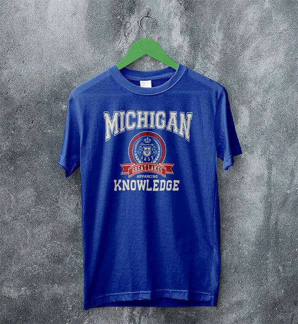 University of Michigan T-shirt Great Lakes Shirt Knowledge Michigan University