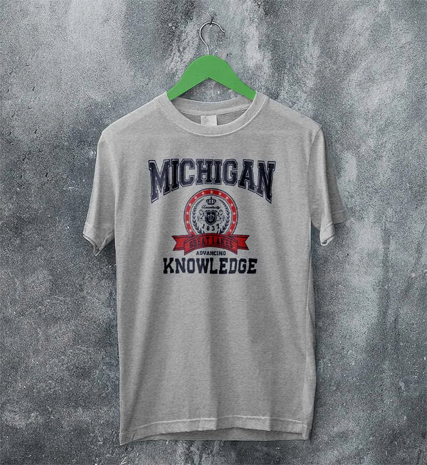 University of Michigan T-shirt Great Lakes Shirt Knowledge Michigan University