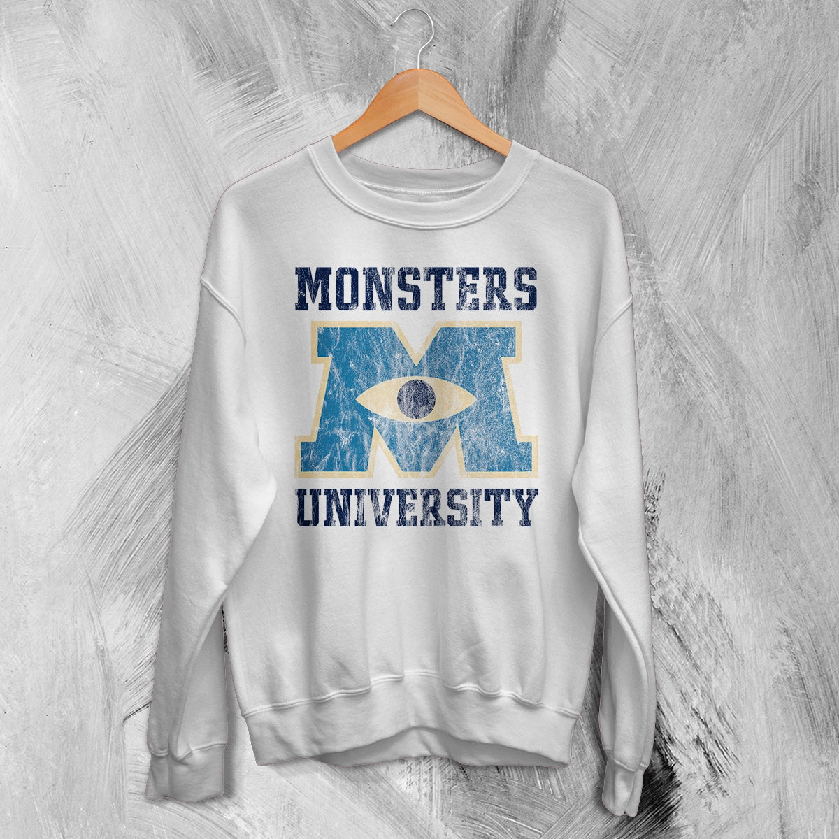 monsters university jumper Monsters University Logo Sweatshirt Monsters Inc Shirt Monsters University YH-UNIV06-SWEAT / White / 2XL