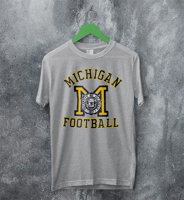 MICHIGAN University T-shirt Football Logo Shirt Michigan Football Merch