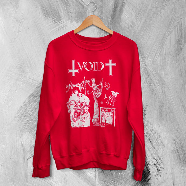 Void Band Sweatshirt Zombie Punk Void Shirt Vintage Skeleton Punk Rock Crewneck