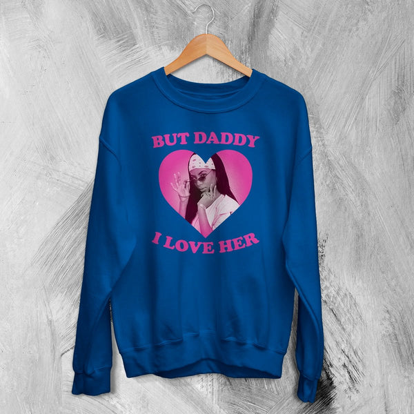 Aaliyah Lover Sweatshirt Love Aaliyah Bootleg Shirt Queen of Urban Pop Hip Hop Crewneck - Royal Blue - WorldWideShirt