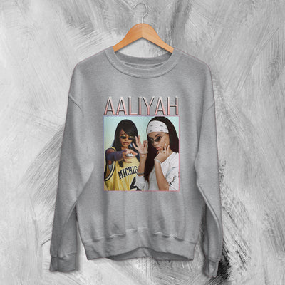 Aaliyah Sweatshirt Bootleg Aaliyah Singer Sweater Princess of R&B Merch - WorldWideShirt