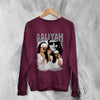 Aaliyah Sweatshirt Bootleg Hip Hop Sweater Queen of Urban Pop Merch - WorldWideShirt