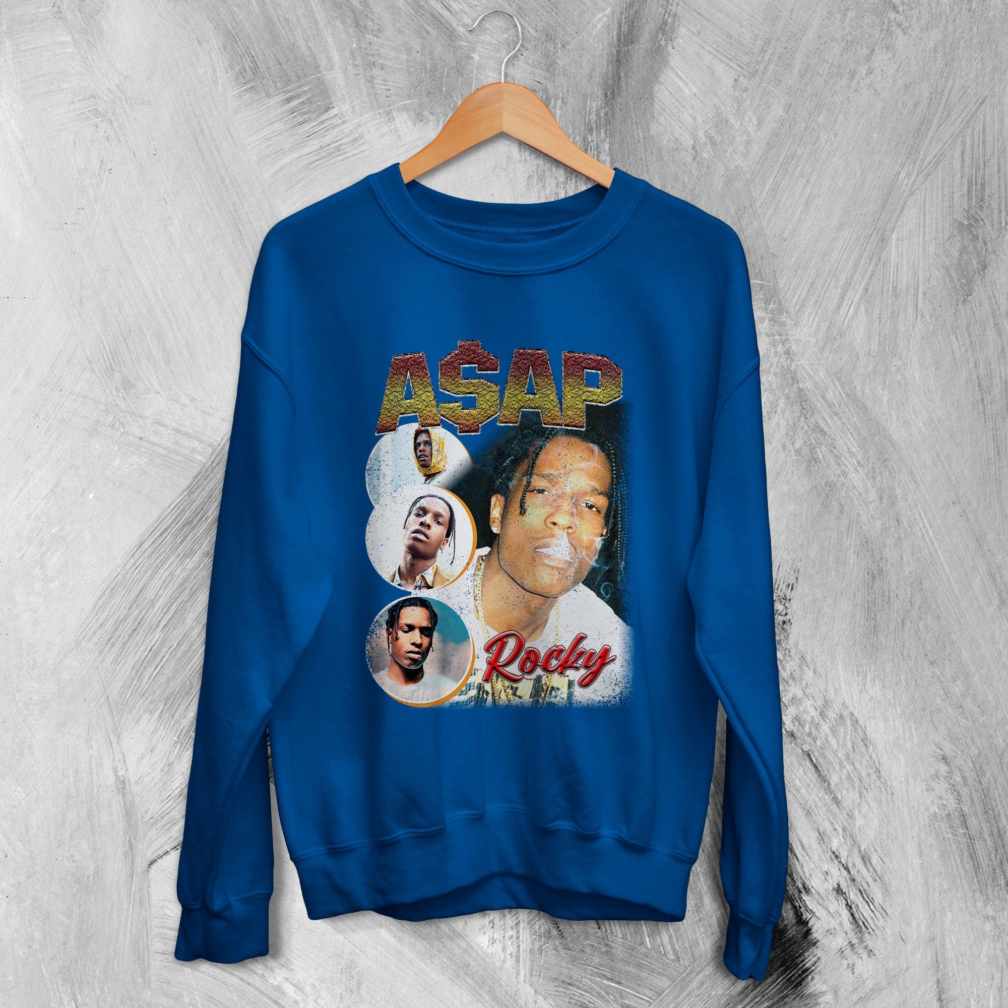 Wwv Rapper Sweater A$AP Rocky Sweatshirt ASAP Rapper Sweater A$AP Mob Hip Hop Merchandise ...
