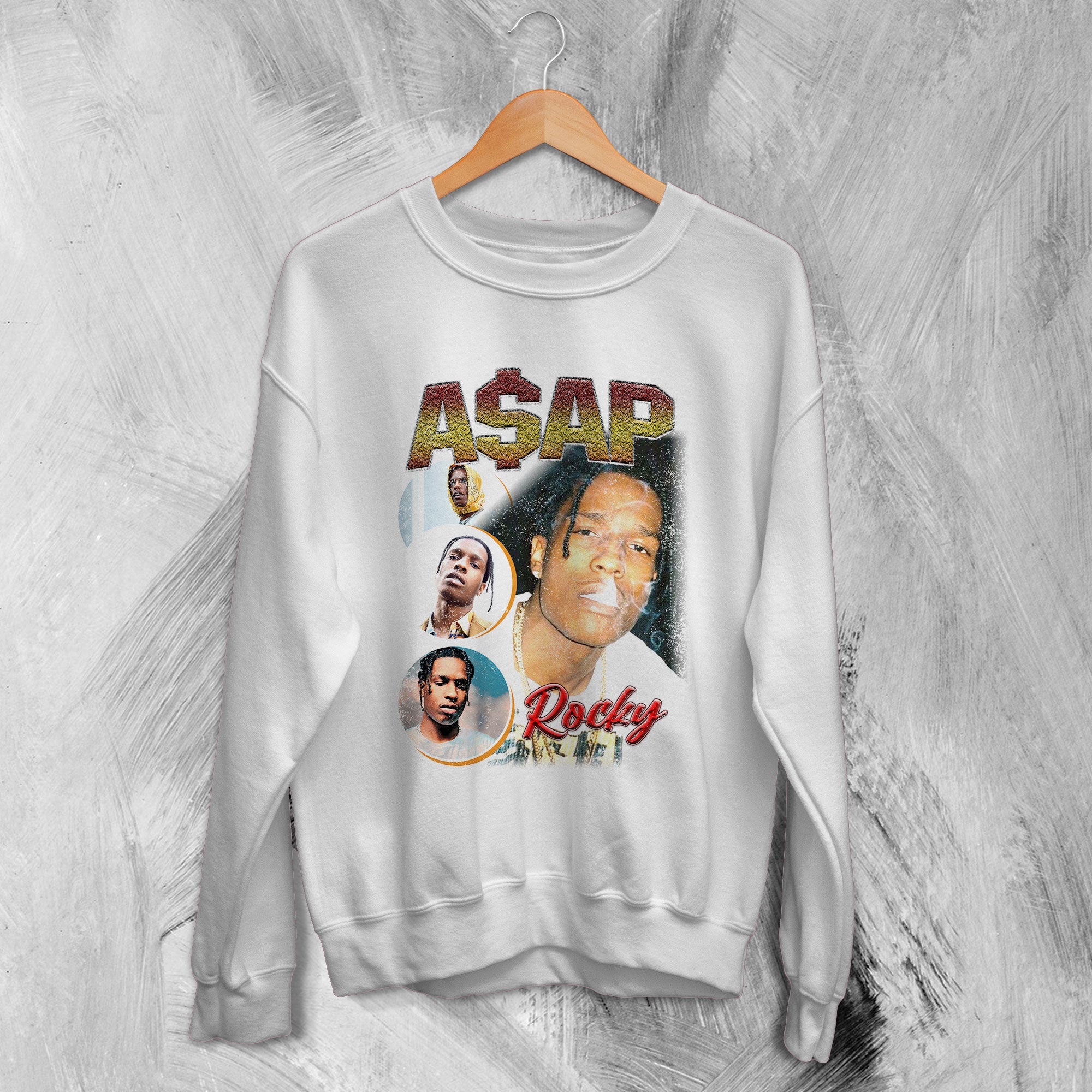 Wwv Rapper Sweater A$AP Rocky Sweatshirt ASAP Rapper Sweater A$AP Mob Hip Hop Merchandise ...