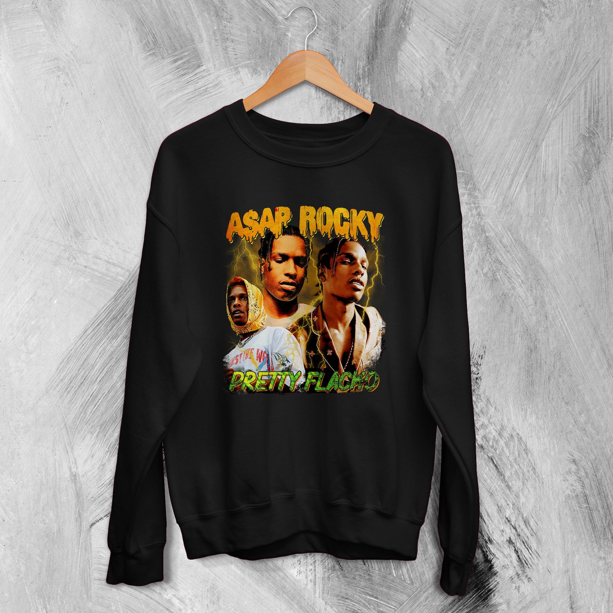 Wwv Rapper Sweater A$AP Rocky Sweatshirt Pretty Flacko Sweater A$AP Mob Rapper ...