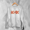 ACDC Logo Sweatshirt Blues Rock AC/DC Sweater Rock Band Music Merch - WorldWideShirt