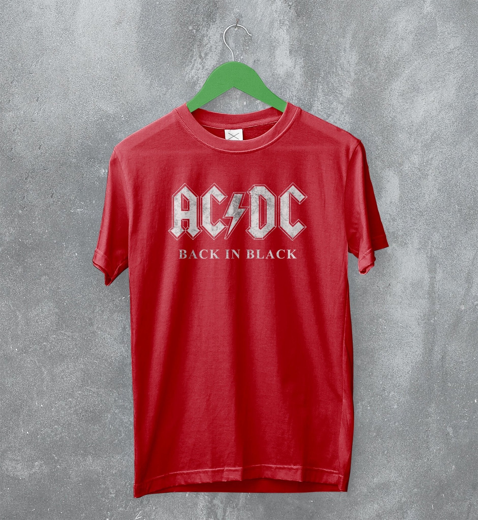 AC/DC Unisex T-Shirt: Back in Black Tour 1980 AC/DC Unisex T-Shirt: Back in Black Tour 1980