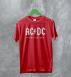 ACDC Logo T-Shirt Back in Black AC/DC Shirt Rock Band Merch - WorldWideShirt