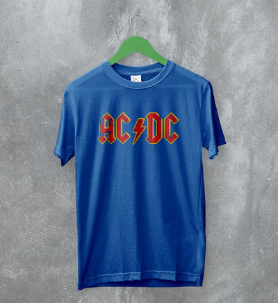 ACDC Logo T-Shirt Blues Rock AC/DC Shirt Rock Band Music Merch - WorldWideShirt