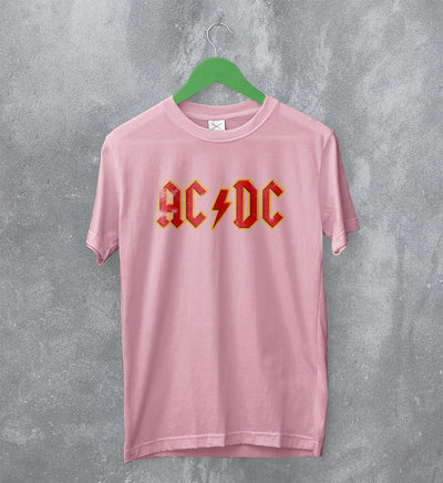 ACDC Logo T-Shirt Blues Rock AC/DC Shirt Rock Band Music Merch - WorldWideShirt