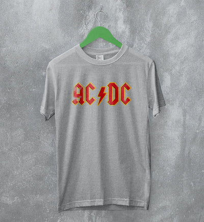 ACDC Logo T-Shirt Blues Rock AC/DC Shirt Rock Band Music Merch - WorldWideShirt