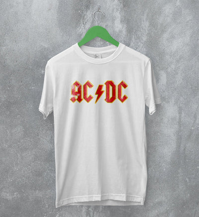 ACDC Logo T-Shirt Blues Rock AC/DC Shirt Rock Band Music Merch - WorldWideShirt