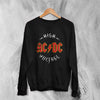 ACDC Sweatshirt High Voltage AC/DC Sweater Rock Band Music Merch - WorldWideShirt