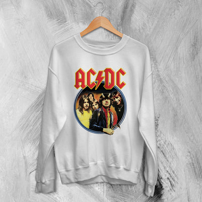 AC/DC Sweatshirt Highway to Hell ACDC Sweater Rock Band Merch - WorldWideShirt